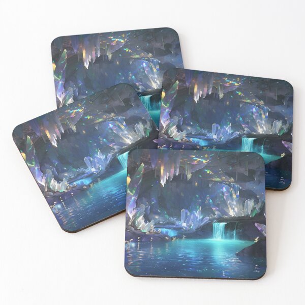 Item preview, Mystical Crystal Cave — Fantasy Waterfall Cavern designed and sold by SarahRoseZenaun.