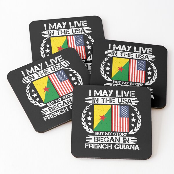 Item preview, I May Live In The USA But My Story Began In French Guiana designed and sold by CosmoKitsch.