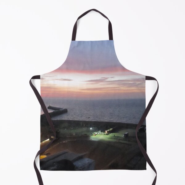 Item preview, Folkestone Harbour Arm with Sunrise Pink Sky designed and sold by Katy Fryd.