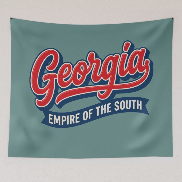 Item preview, Vintage Georgia Baseball Script - Empire of the South Tee designed and sold by Cozy-Old-Pub.