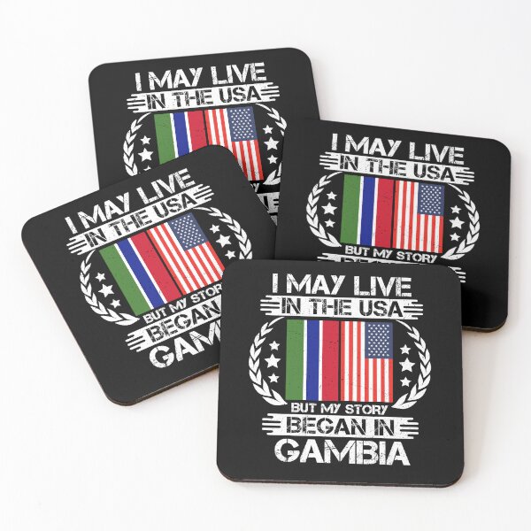 Item preview, I May Live In The USA But My Story Began In Gambia  designed and sold by CosmoKitsch.