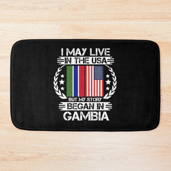 Item preview, I May Live In The USA But My Story Began In Gambia  designed and sold by CosmoKitsch.