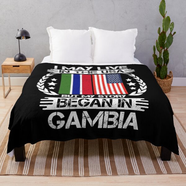 Item preview, I May Live In The USA But My Story Began In Gambia designed and sold by CosmoKitsch.