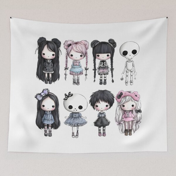 Item preview,  Kawaii Dolls designed and sold by Retro Whimsy.