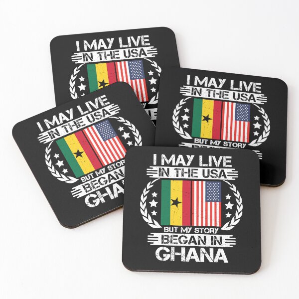 Item preview, I May Live In The USA But My Story Began In Ghana designed and sold by CosmoKitsch.