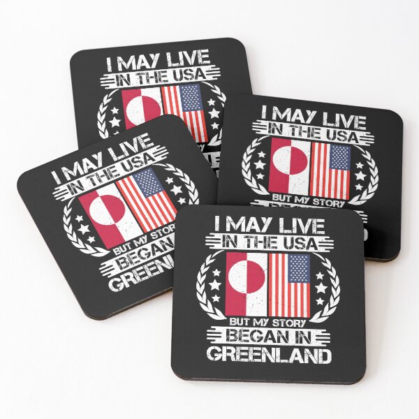 Item preview, I May Live In The USA But My Story Began In Greenland  designed and sold by CosmoKitsch.