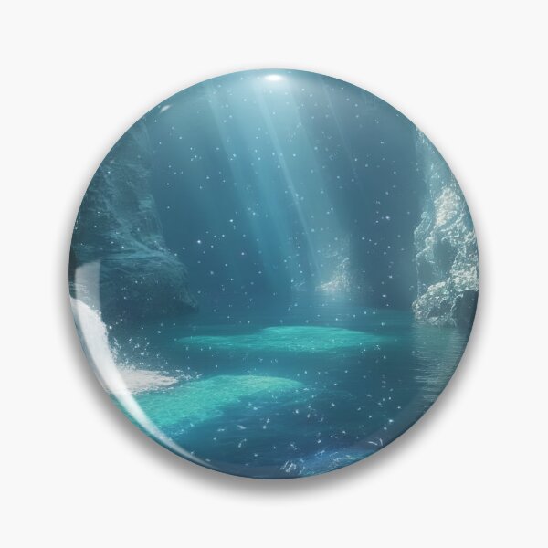 Item preview, Ethereal Water Cave — Mystical Underground Lagoon designed and sold by SarahRoseZenaun.