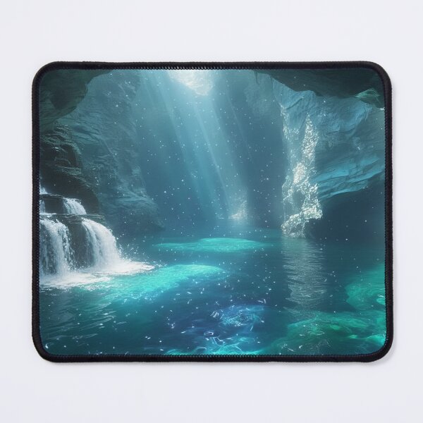 Item preview, Ethereal Water Cave — Mystical Underground Lagoon designed and sold by SarahRoseZenaun.