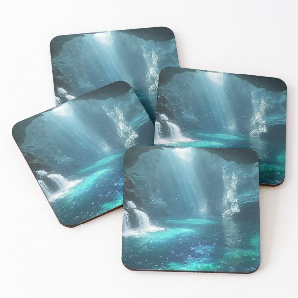 Item preview, Ethereal Water Cave — Mystical Underground Lagoon designed and sold by SarahRoseZenaun.