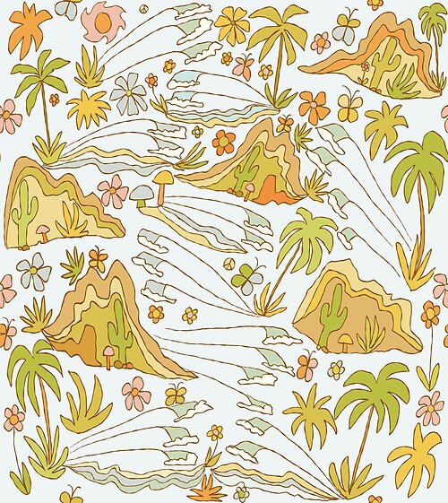 Item preview, From desert to the sea surf wander by surfy birdy designed and sold by surfybirdy.