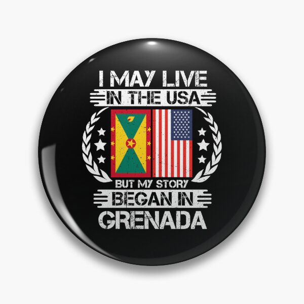 Item preview, I May Live In The USA But My Story Began In Grenada  designed and sold by CosmoKitsch.