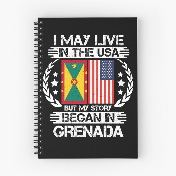 Item preview, I May Live In The USA But My Story Began In Grenada  designed and sold by CosmoKitsch.