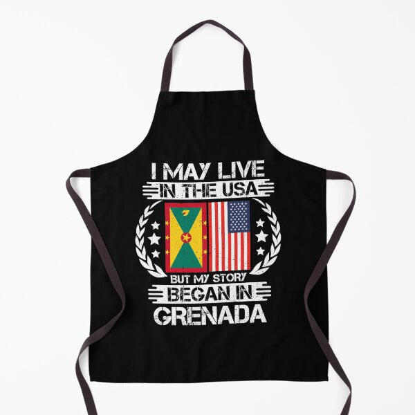 Item preview, I May Live In The USA But My Story Began In Grenada designed and sold by CosmoKitsch.