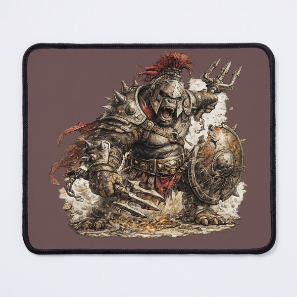 Item preview, Brutal Gorilla Gladiator Warrior – Hand Drawn Colored Pencil Sticker Illustration designed and sold by Felixuss.