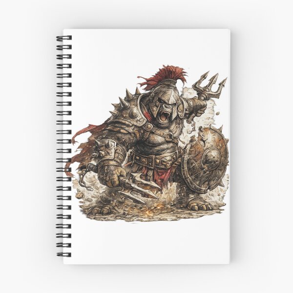 Item preview, Brutal Gorilla Gladiator Warrior – Hand Drawn Colored Pencil Sticker Illustration designed and sold by Felixuss.