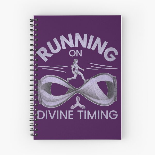 Item preview, Running on Divine Timing Christian Running Shirt – Hourglass Runner Lavender Design designed and sold by jteart.