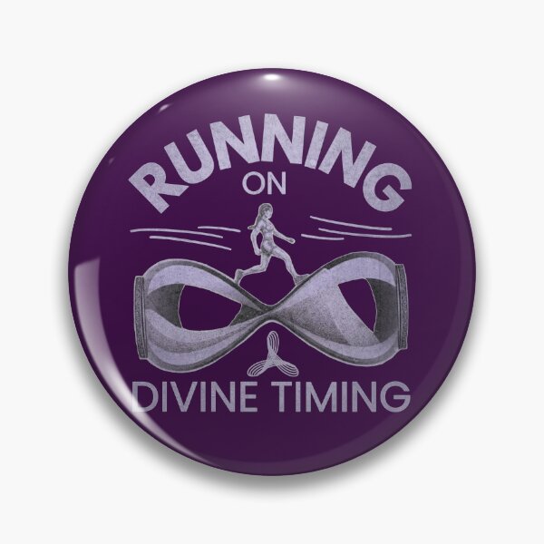 Item preview, Running on Divine Timing Christian Running Shirt – Hourglass Runner Lavender Design designed and sold by jteart.