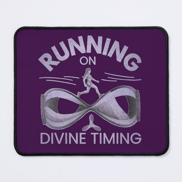 Item preview, Running on Divine Timing Christian Running Shirt – Hourglass Runner Lavender Design designed and sold by jteart.