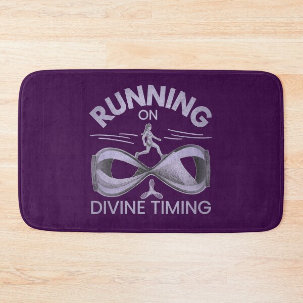 Item preview, Running on Divine Timing Christian Running Shirt – Hourglass Runner Lavender Design designed and sold by jteart.