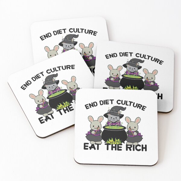 Item preview, END DIET CULTURE EAT THE RICH (KAWAII) designed and sold by remerasnerdas.
