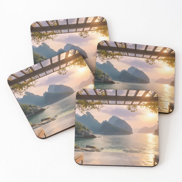 Item preview, Tropical Sunset Escape — Serene Coastal Paradise designed and sold by SarahRoseZenaun.