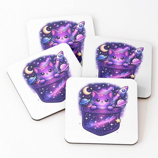 Item preview, Cosmic Kitten in the Pocket designed and sold by PapitaPelona.