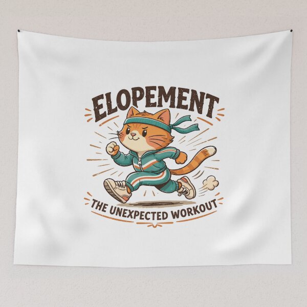 Item preview, Elopement The Unexpected Workout Funny Autism Elopement Cat designed and sold by faridman.
