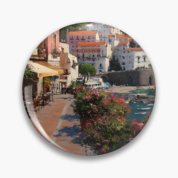 Item preview, Sorrento Coastal Walk with Flowers and Sea View designed and sold by daila70.