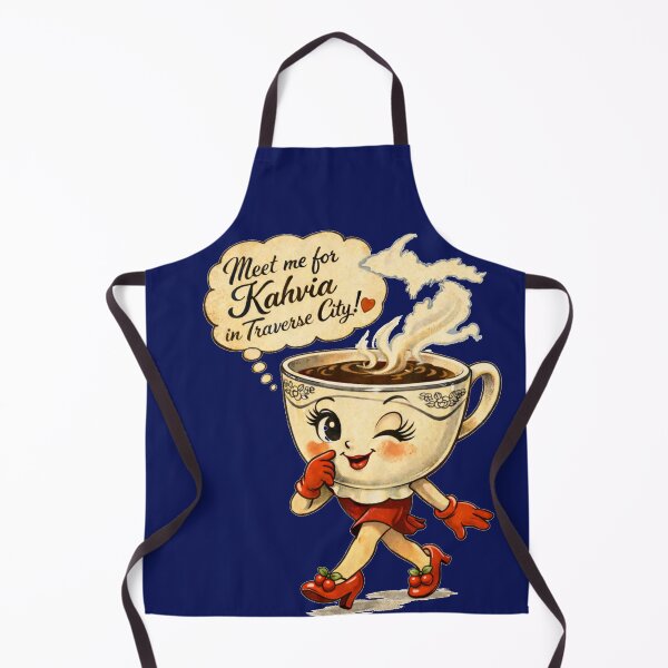 Item preview, Meet me for kahvia in Traverse City! designed and sold by FreshWaterWares.