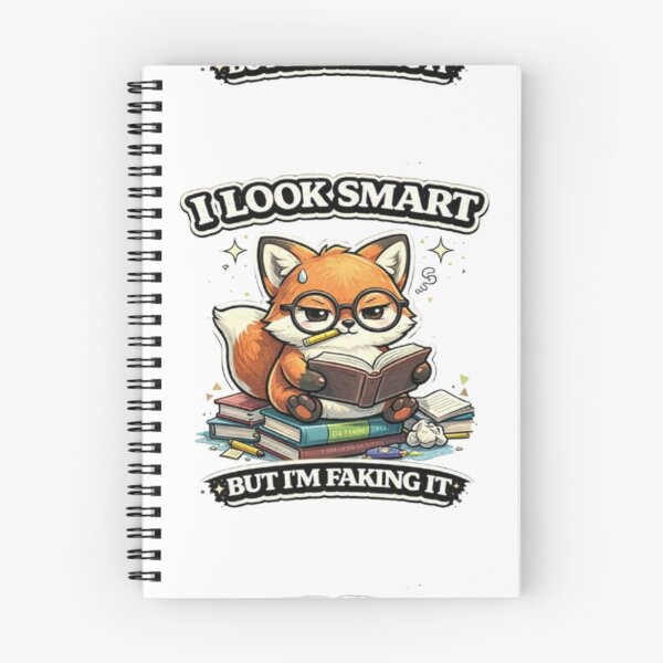 Item preview, Looks Cute But…I Look Smart But I'm Faking It – Funny Fox Impostor Syndrome Meme designed and sold by MoodMinistry.