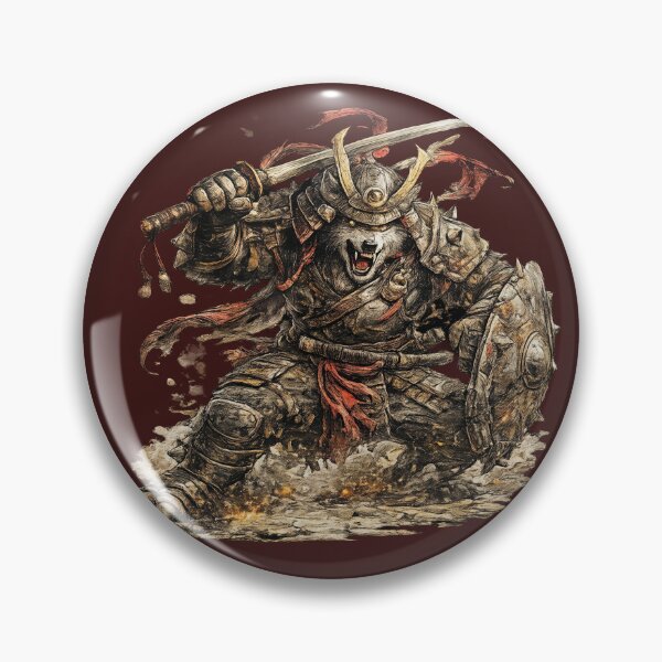 Item preview, Brutal Wolf Samurai – Hand Drawn Colored Pencil Sticker Illustration designed and sold by Felixuss.