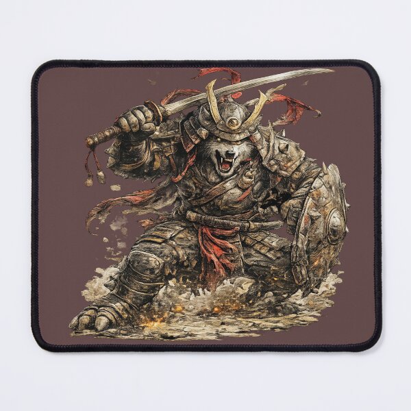 Item preview, Brutal Wolf Samurai – Hand Drawn Colored Pencil Sticker Illustration designed and sold by Felixuss.
