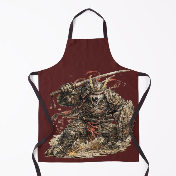 Item preview, Brutal Wolf Samurai – Hand Drawn Colored Pencil Sticker Illustration designed and sold by Felixuss.