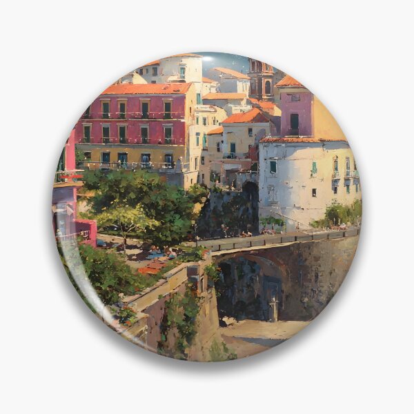 Item preview, Sorrento Cliffside Village Overlooking the Sea designed and sold by daila70.