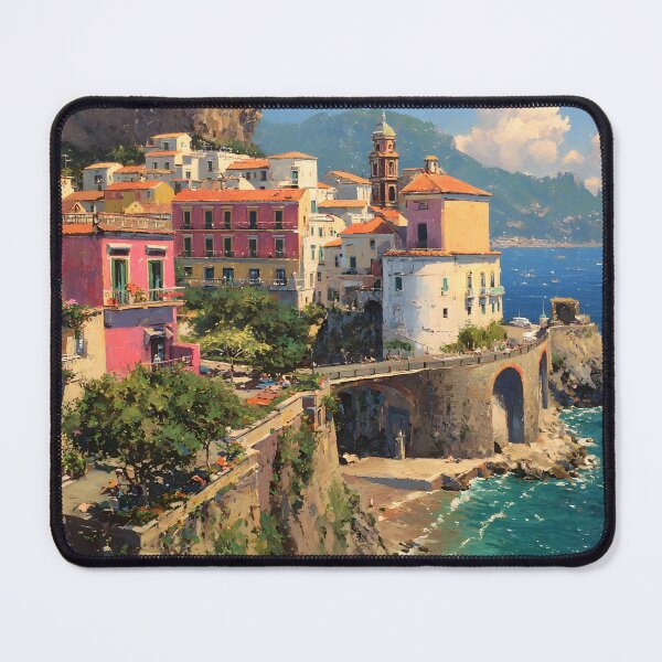 Item preview, Sorrento Cliffside Village Overlooking the Sea designed and sold by daila70.