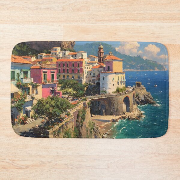Item preview, Sorrento Cliffside Village Overlooking the Sea designed and sold by daila70.