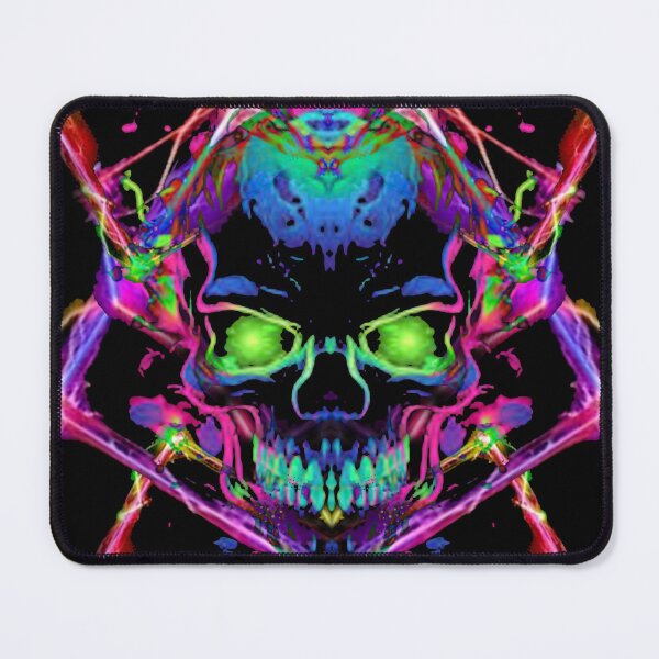 Item preview, Electric Skull with neon designed and sold by Jessica Klingberg.