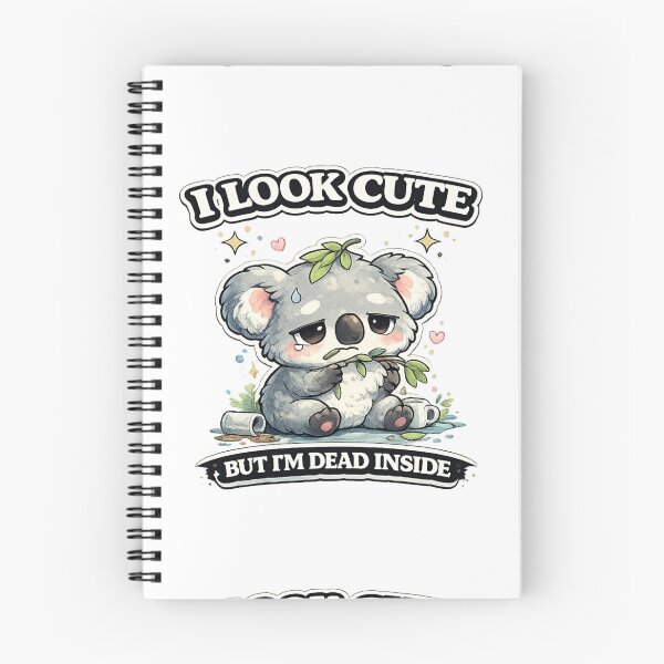 Item preview, Looks Cute But…I Look Cute But I'm Dead Inside – Funny Koala Meme Shirt designed and sold by MoodMinistry.