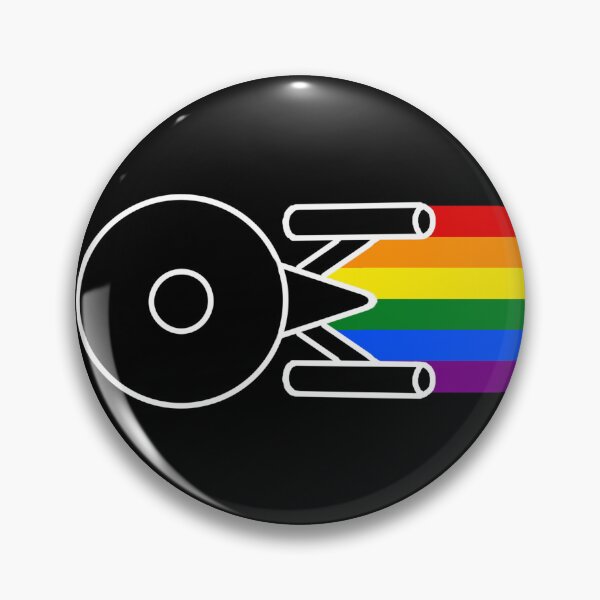 Item preview, Star Trek USS Enterprise NCC-1701 (Rainbow Flag) designed and sold by MirandaFreezie.
