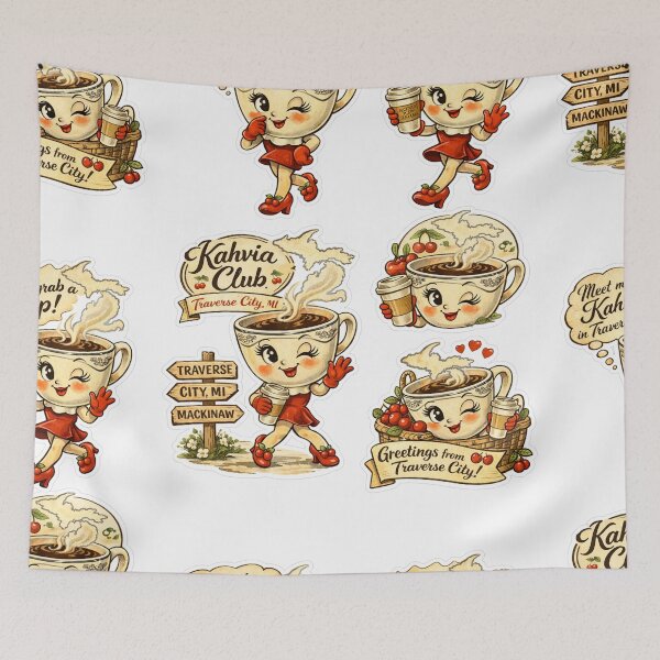 Item preview, Kahvia Club Traverse City Michigan designed and sold by FreshWaterWares.