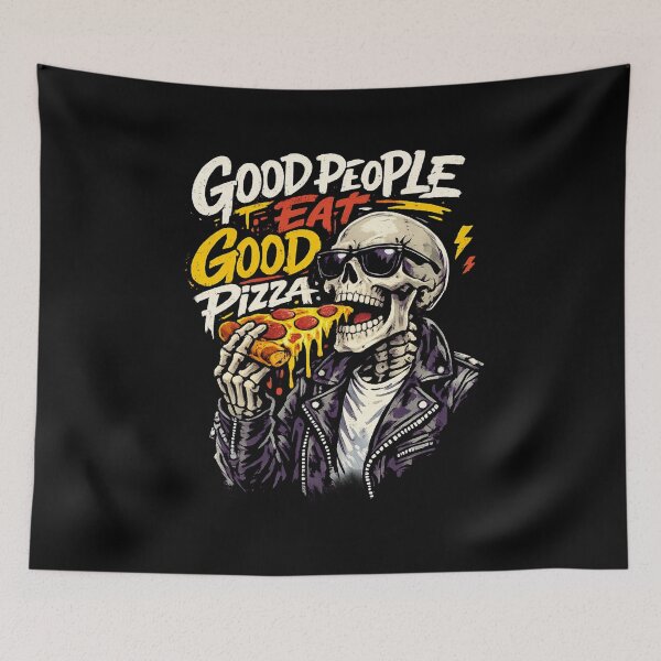 Item preview, Good People Eat Good Pizza designed and sold by LuveraxArt.