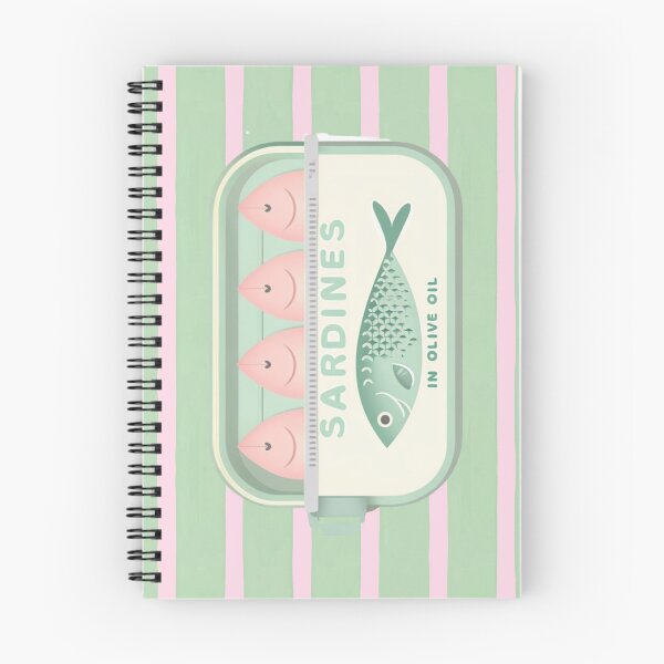 Item preview, Retro Sardines Tin Illustration – Vintage Seafood Can Art designed and sold by TLKStudio.
