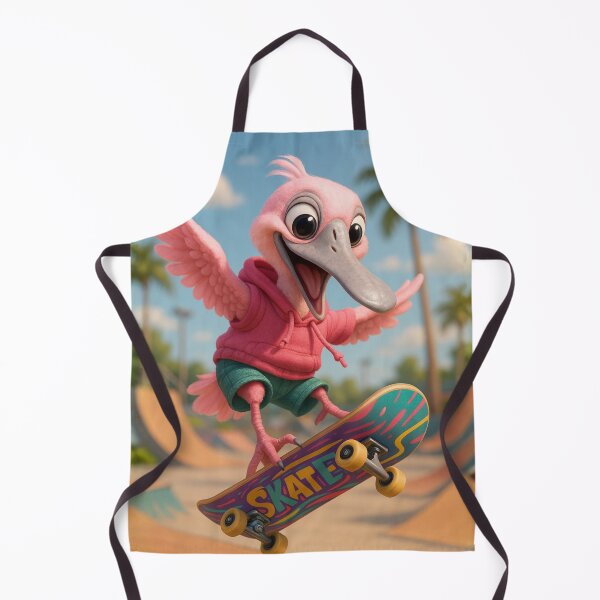 Item preview, Skater Roseate Spoonbill designed and sold by Sillytoe.