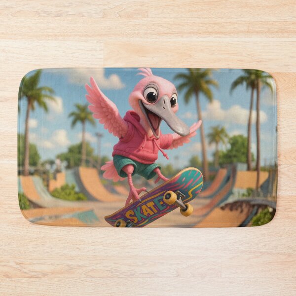 Item preview, Skater Roseate Spoonbill designed and sold by Sillytoe.