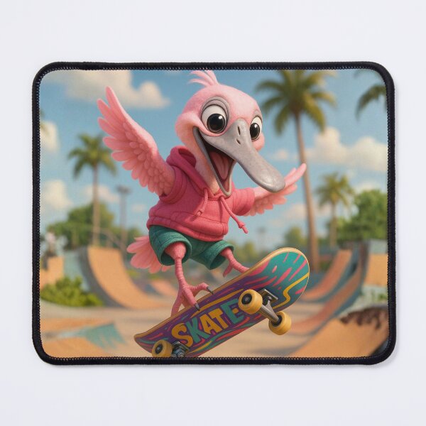 Item preview, Skater Roseate Spoonbill designed and sold by Sillytoe.