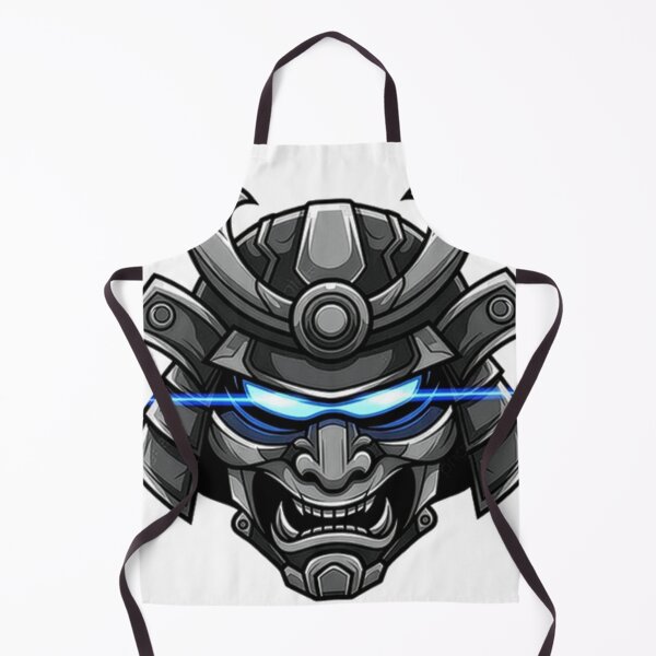 Item preview, Cyber Samurai Mask Sticker – Futuristic Japanese Warrior Helmet Gaming Logo designed and sold by animyrox.
