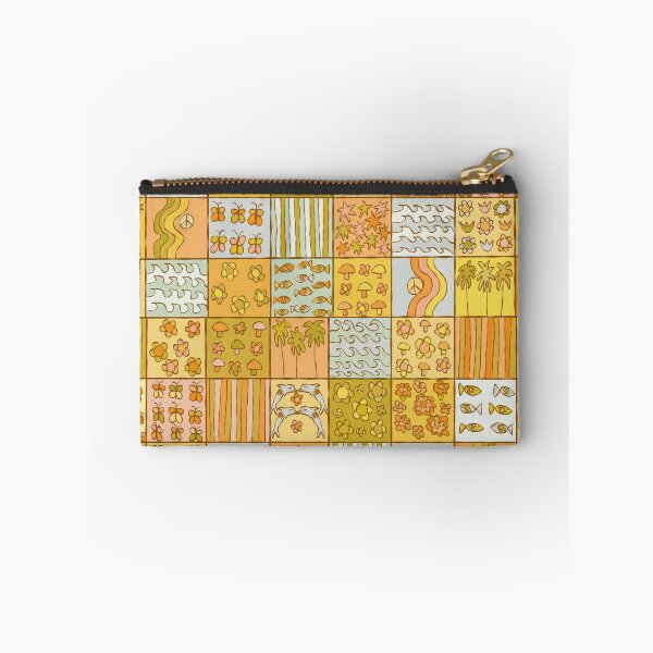 Item preview, Retro quilt of beach love and sunshine by surfy birdy designed and sold by surfybirdy.