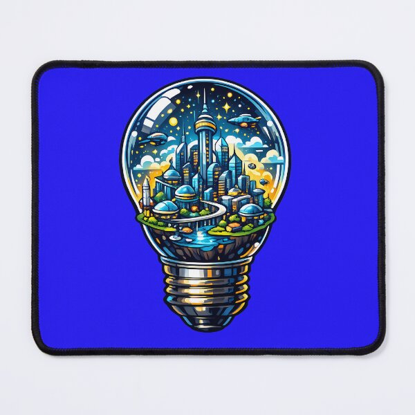 Item preview, Futuristic city in a lightbulb designed and sold by kyokugen.