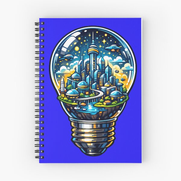 Item preview, Futuristic city in a lightbulb designed and sold by kyokugen.