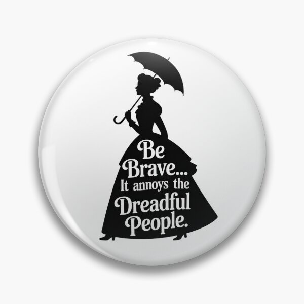 Item preview, Be Brave It Annoys the Dreadful – Victorian Lady Silhouette designed and sold by dreamparlor.